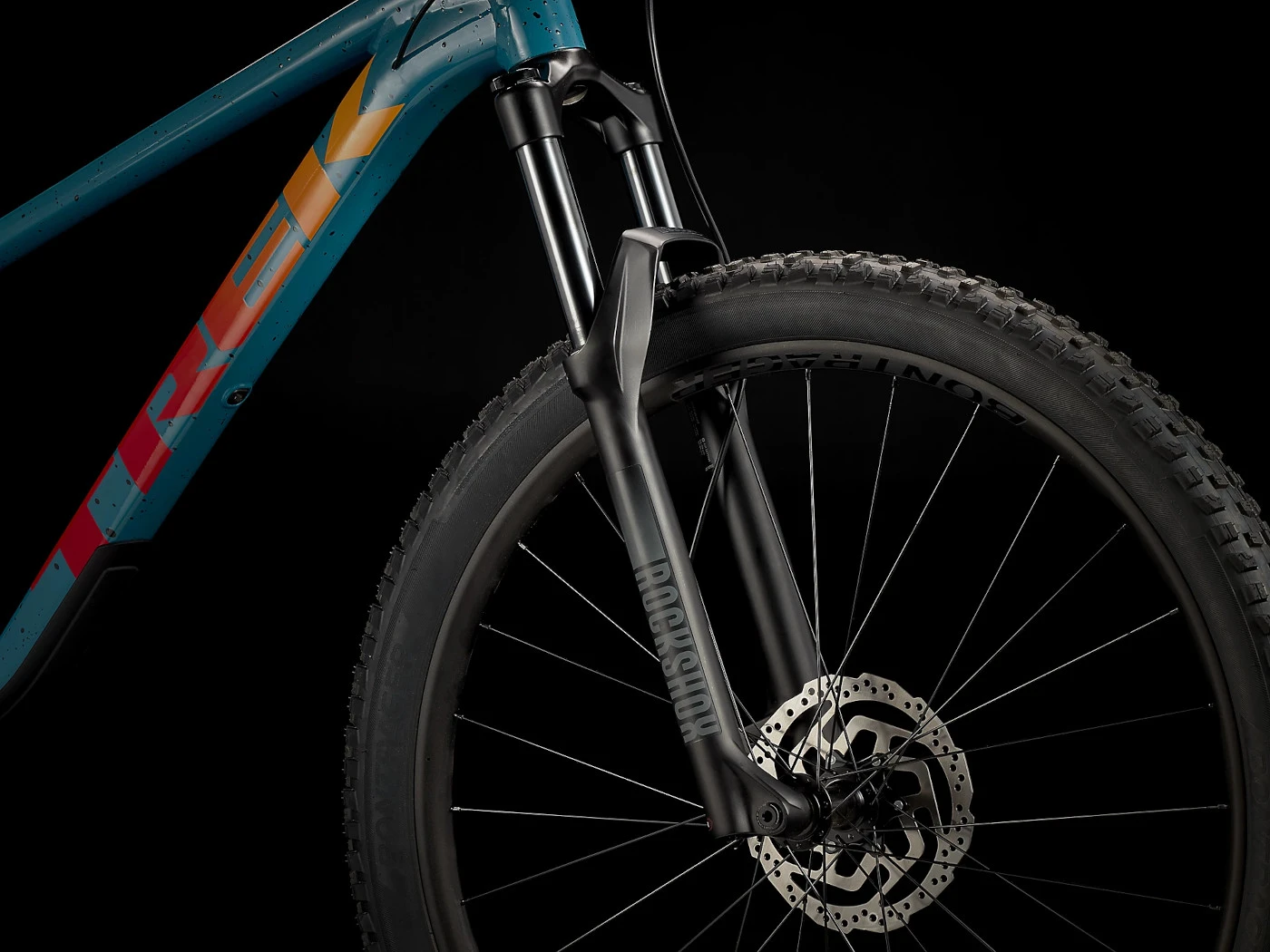 Trek Roscoe 7 Mountain Bike - 2023 - Teal / Trek Black 13 Trek Roscoe 7 Mountain Bike - 2023 - Teal / Trek Black - Afbeelding 11