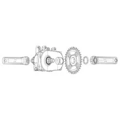 Rotor EKAPIC Crank Arms - EMTB | ISIS - For Brose Mag (QF 170 Mm) -Fietswereld Winkels rotor ekapic crankset for brose construction 1258554