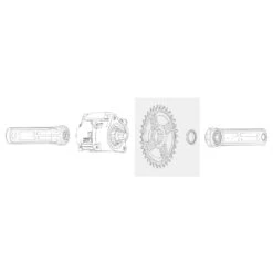 Rotor Direct Mount EMTB Chainring - Round | For Fazua Evation - ERing - E-Logo -Fietswereld Winkels rotor ekapic crankset for fazua brose construction 1258631 1345419 1