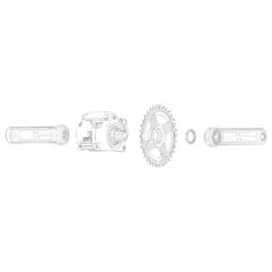 Rotor EKAPIC Crank Arms - EMTB | ISIS - For Brose Mag (QF 184 Mm) / Fazua Evation (QF 169 Mm) -Fietswereld Winkels rotor ekapic crankset for fazua brose construction 1258631