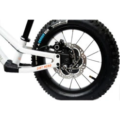 Shotgun Dirt Hero Magura - 14" Kinder Loopfiets - Wit -Fietswereld Winkels shotgun kids ride dirt hero magura childrens running bike white 2 1474385