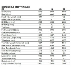 Specialized Sirrus X 3.0 EQ - Step Through Trekkingbike - 2023 - Gloss Nearly Black / Black Reflective -Fietswereld Winkels sirrus x 30 eq st geo 994781