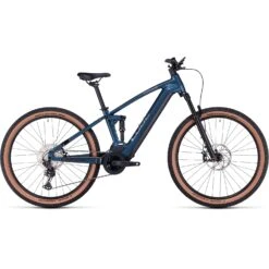 CUBE STEREO HYBRID 120 Race 750 - Electric Mountainbike - 2023 - Petrolblue / Chrome