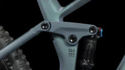 CUBE STEREO HYBRID 140 HPC ABS 750 - Carbon E-Mountainbike - 2023 - Smaragdgrey / Blue -Fietswereld Winkels stereo hybrid 140 hpc abs 750 smaragdgrey blue 7 1460285