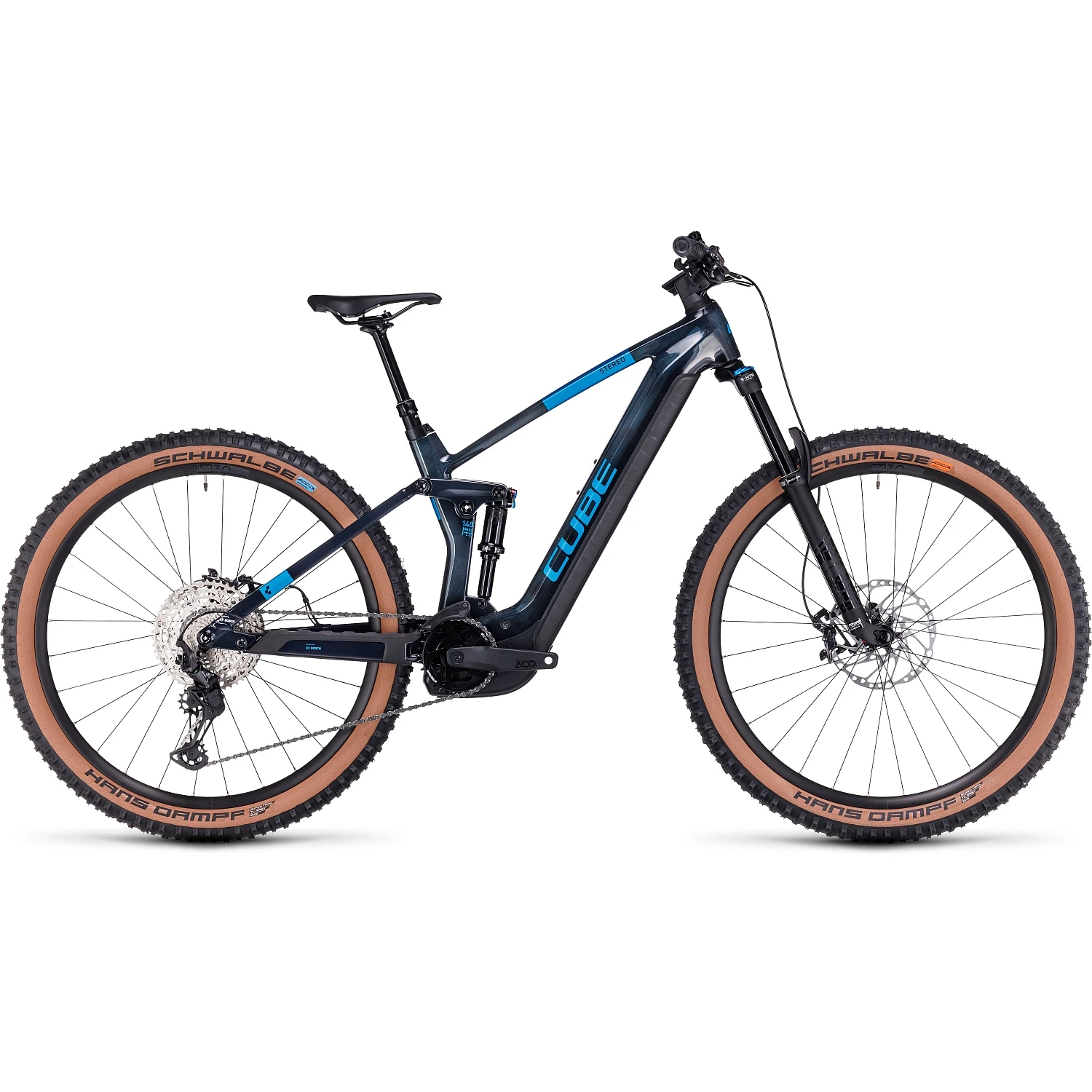 CUBE STEREO HYBRID 140 HPC SLX 750 - Carbon Electric Mountainbike - 2023 - Liquidblue / Blue A00 3 CUBE STEREO HYBRID 140 HPC SLX 750 - Carbon Electric Mountainbike - 2023 - Liquidblue / Blue A00