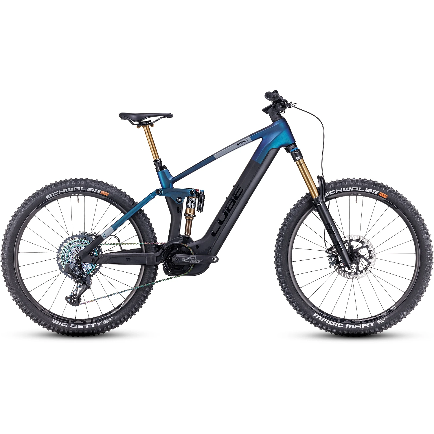 CUBE STEREO HYBRID 160 HPC SLT 750 - 27.5" Carbon E-Mountainbike - 2023 - Nebula / Cabon 3 CUBE STEREO HYBRID 160 HPC SLT 750 - 27.5" Carbon E-Mountainbike - 2023 - Nebula / Cabon