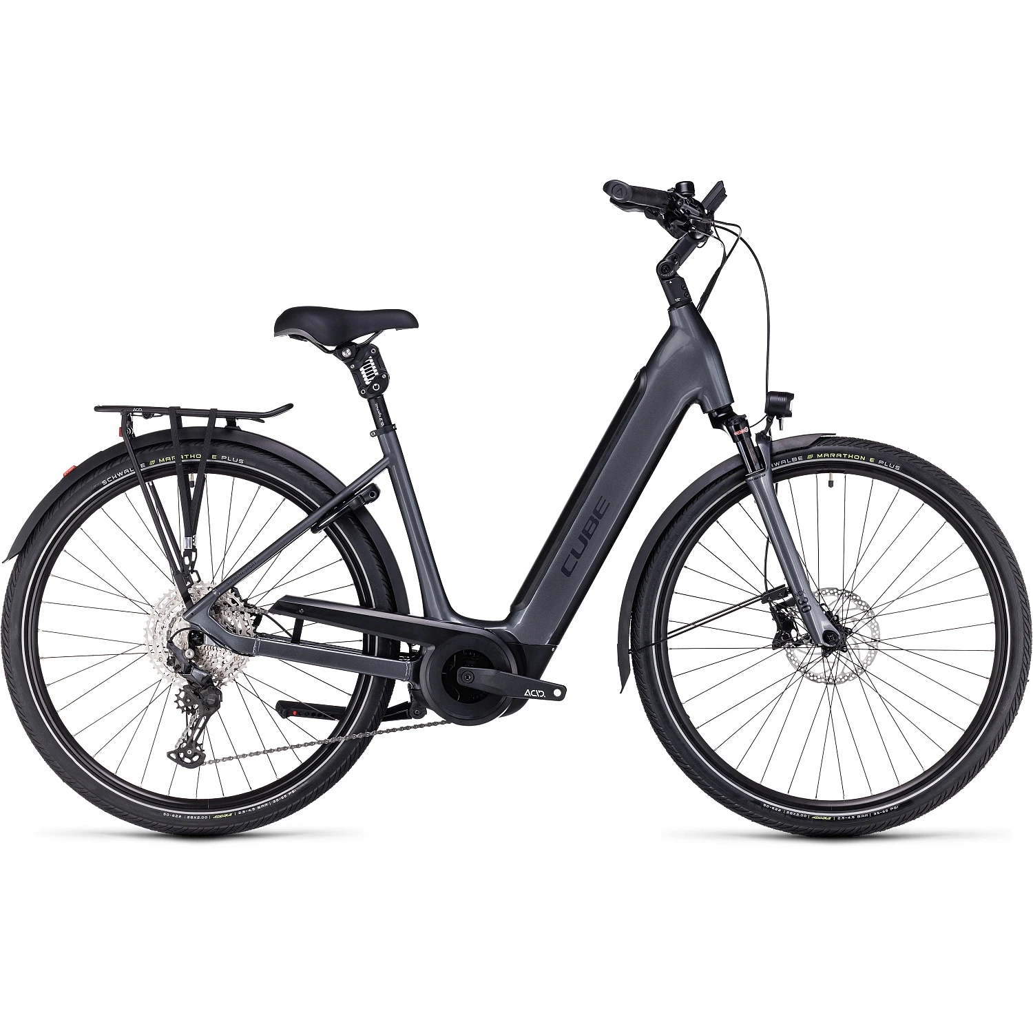 CUBE SUPREME SPORT HYBRID EXC 625 - Easy Entry Electric Bike - 2023 - Graphite / Black 3 CUBE SUPREME SPORT HYBRID EXC 625 - Easy Entry Electric Bike - 2023 - Graphite / Black