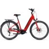 CUBE SUPREME SPORT HYBRID Pro 625 - Easy Entry Electric Bike - 2023 - Red / Black -Fietswereld Winkels supreme sport hybrid pro red black 1389660