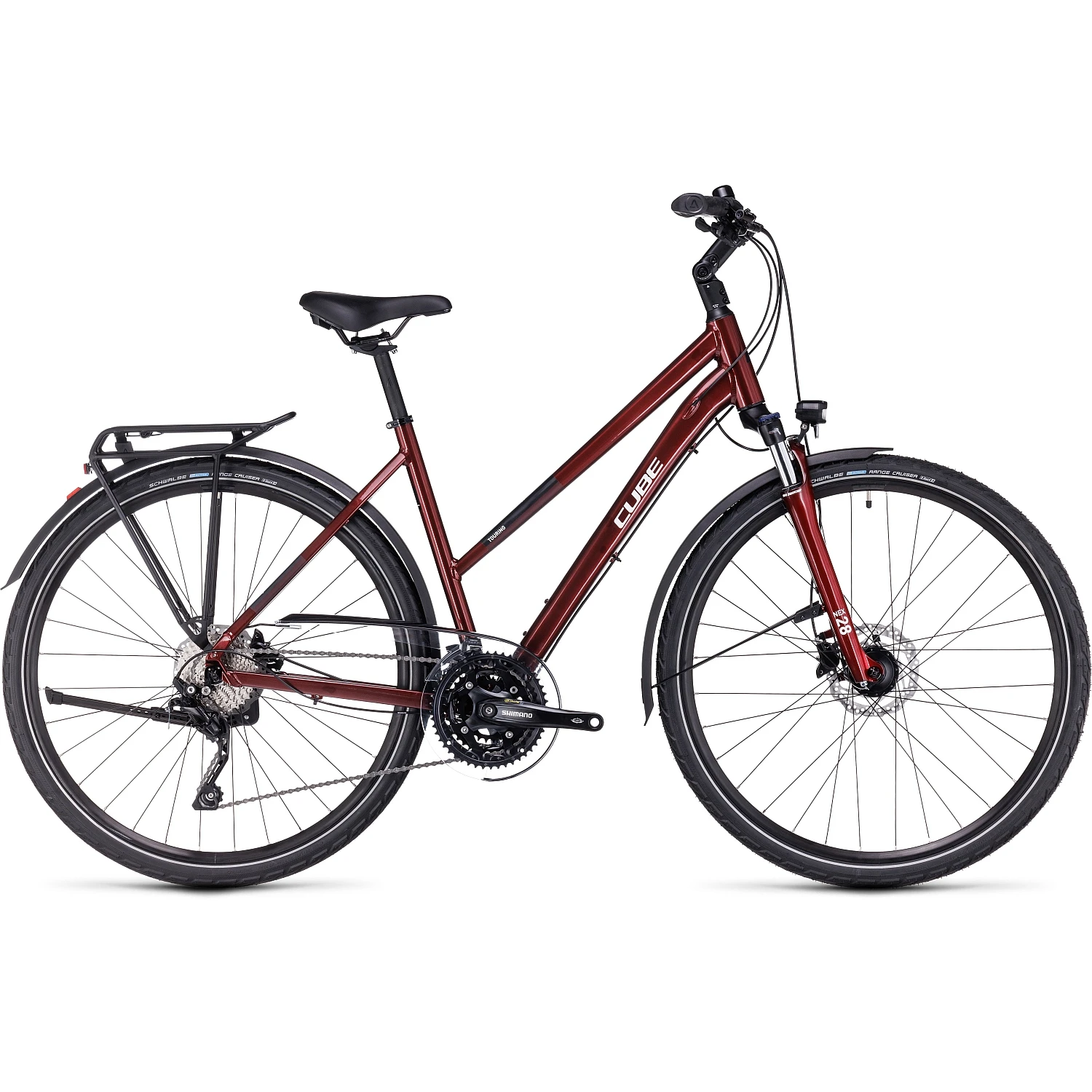 CUBE TOURING EXC - Women Touring Bike - 2023 - Red / White A00 3 CUBE TOURING EXC - Women Touring Bike - 2023 - Red / White A00