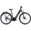 CUBE TOURING HYBRID ONE 500 - Easy Entry Electric Touring Bike - 2023 - Grey / White