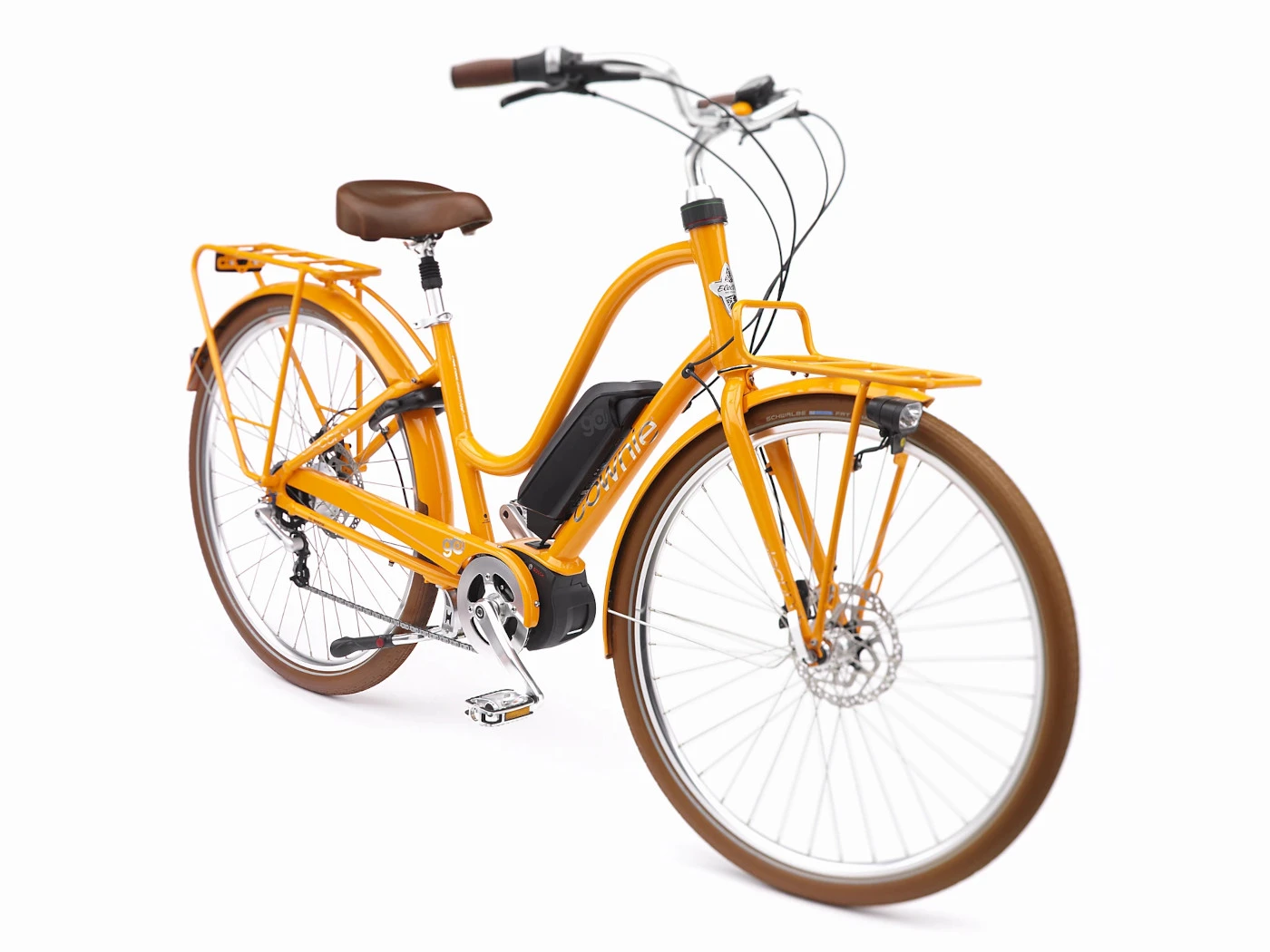 Electra Townie Commute Go! 5i EQ Step-Thru Electric City Bike - 500Wh - Tangerine 5 Electra Townie Commute Go! 5i EQ Step-Thru Electric City Bike - 500Wh - Tangerine - Afbeelding 3