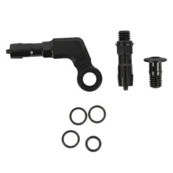 Trickstuff Bevestigingsset Hoekverbinding & M6x1 Voor Kevlar Remleiding - Zwart