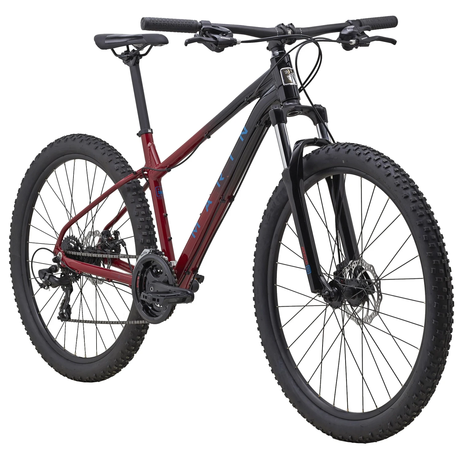 Marin WILDCAT TRAIL WFG 1 - 27.5" Women Mountain Bike - 2023 - Gloss Maroon / Black / Teal 5 Marin WILDCAT TRAIL WFG 1 - 27.5" Women Mountain Bike - 2023 - Gloss Maroon / Black / Teal - Afbeelding 3