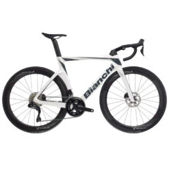 Bianchi OLTRE Disc - 105 Di2 - Carbon Racefiets - 2023 - White / Graphite Full Glossy